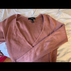 Long sleeve crop top